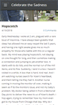 Mobile Screenshot of celebratethesadness.org