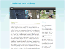 Tablet Screenshot of celebratethesadness.org